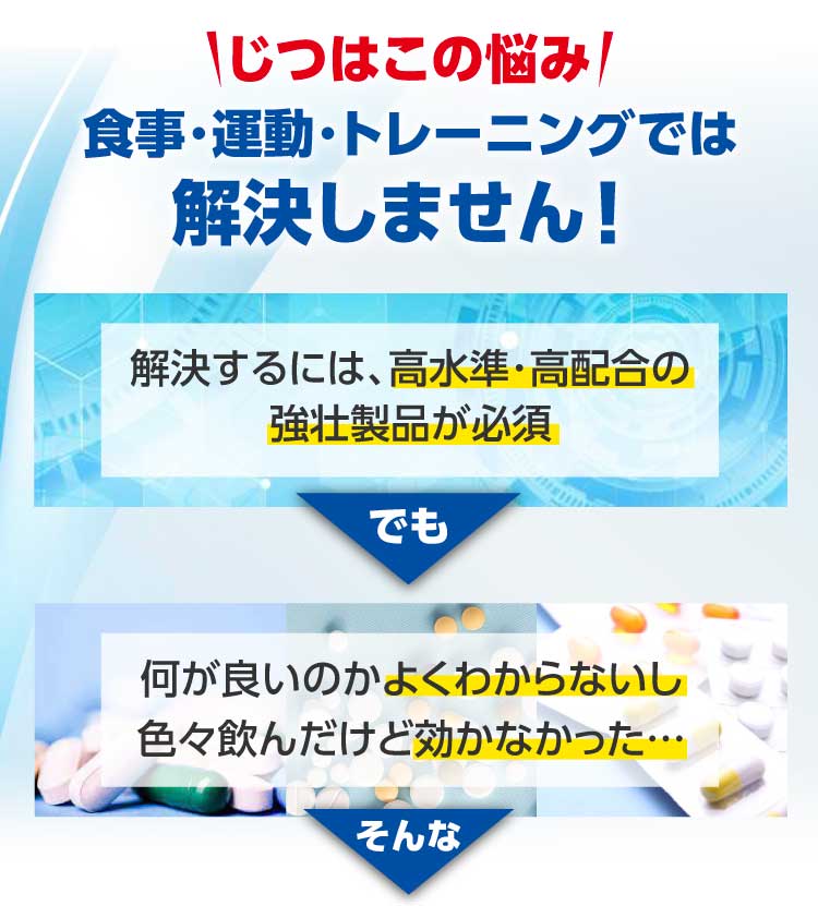 じつはこの悩み食事・運動・トレーニングでは解決しません！